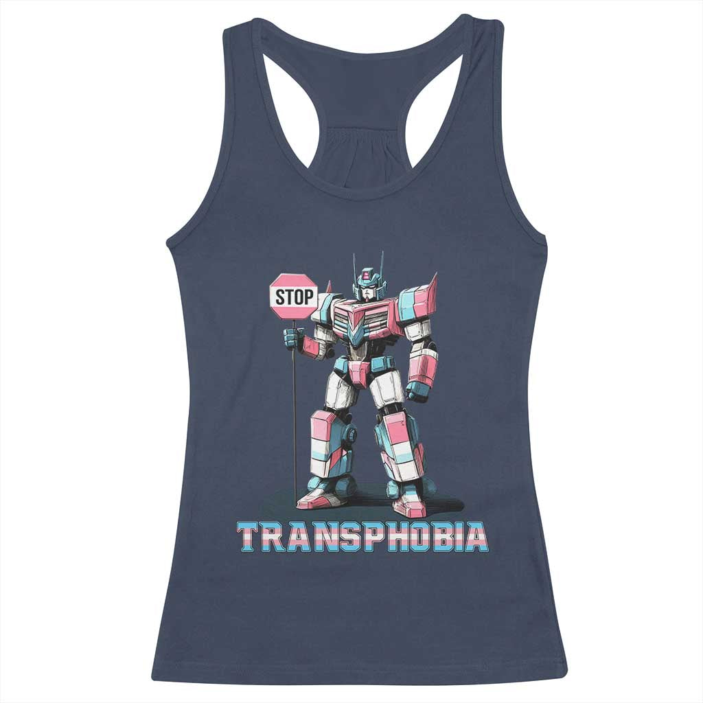 LGBTQ Trans Racerback Tank Top Stop Transphobia Trans Rights Social Justice
