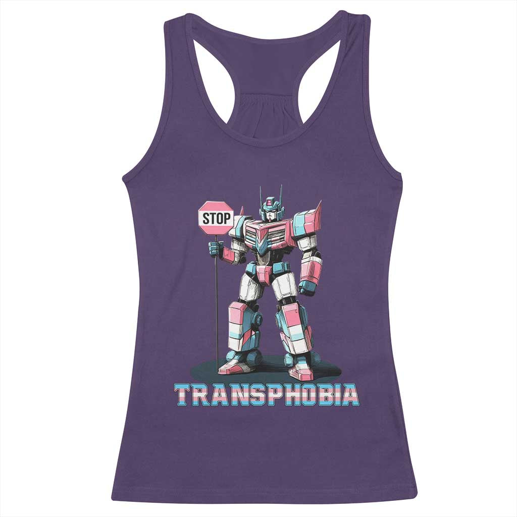 LGBTQ Trans Racerback Tank Top Stop Transphobia Trans Rights Social Justice