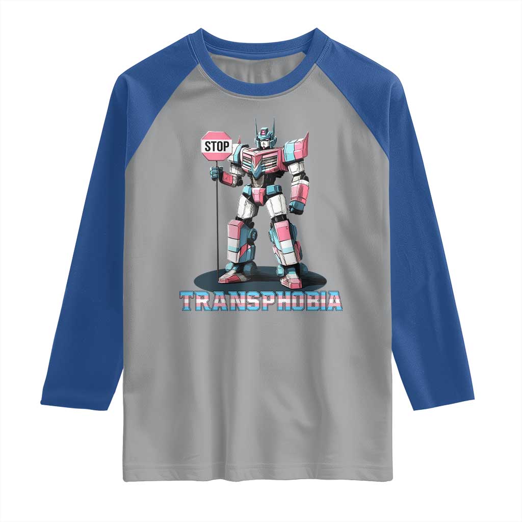 LGBTQ Trans Raglan Shirt Stop Transphobia Trans Rights Social Justice
