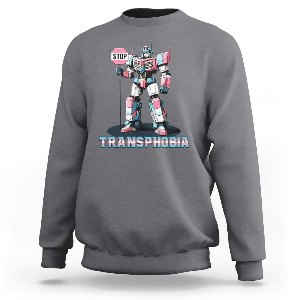 LGBTQ Trans Sweatshirt Stop Transphobia Trans Rights Social Justice