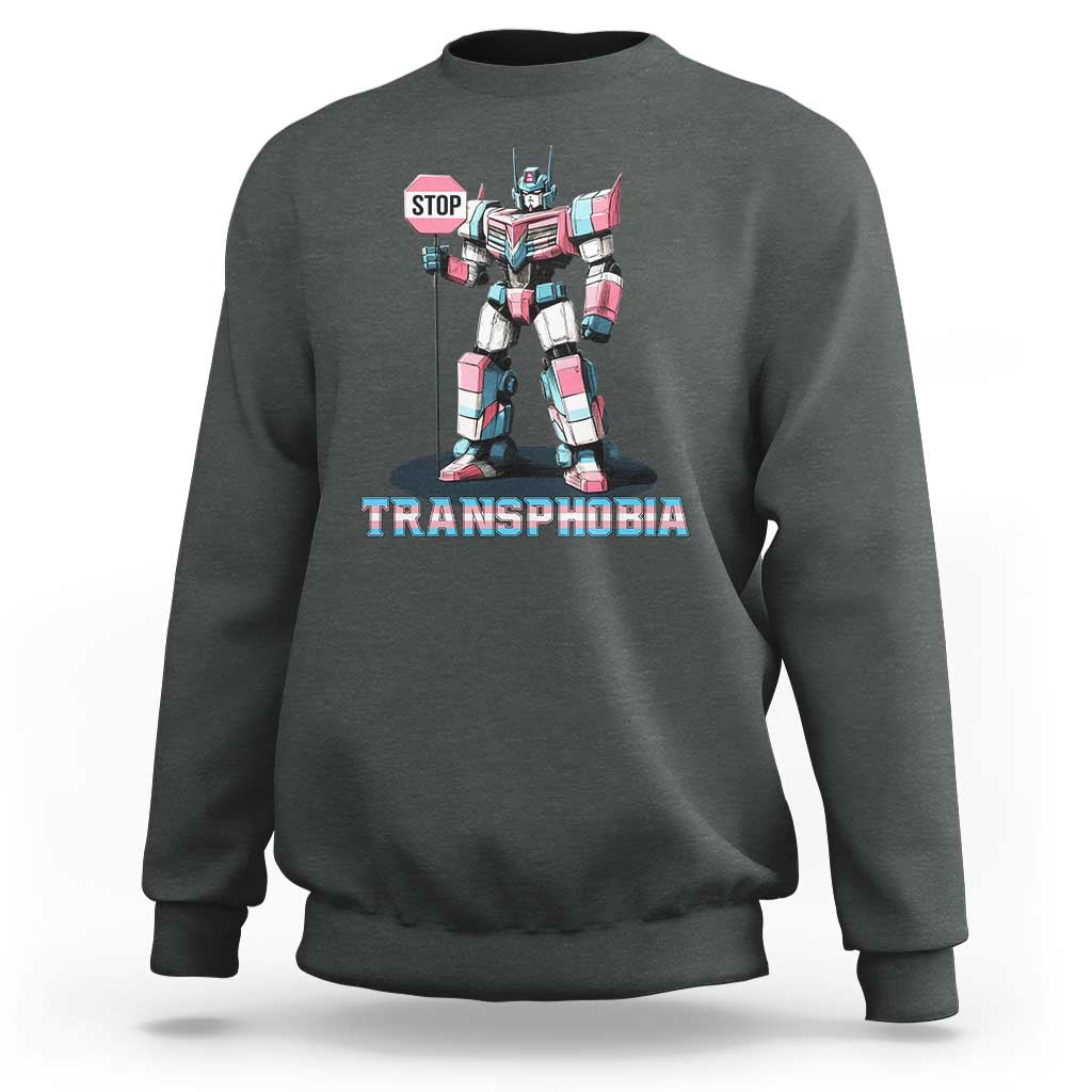 LGBTQ Trans Sweatshirt Stop Transphobia Trans Rights Social Justice