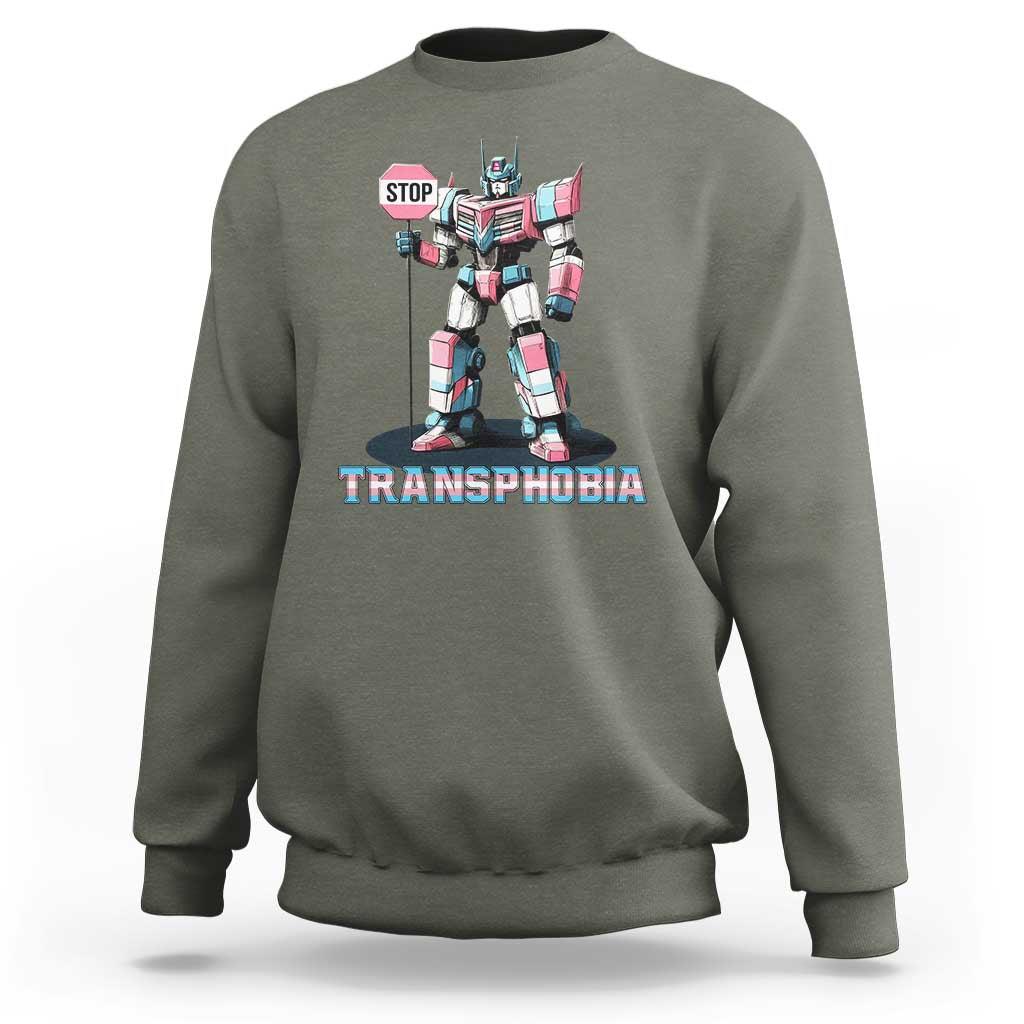LGBTQ Trans Sweatshirt Stop Transphobia Trans Rights Social Justice