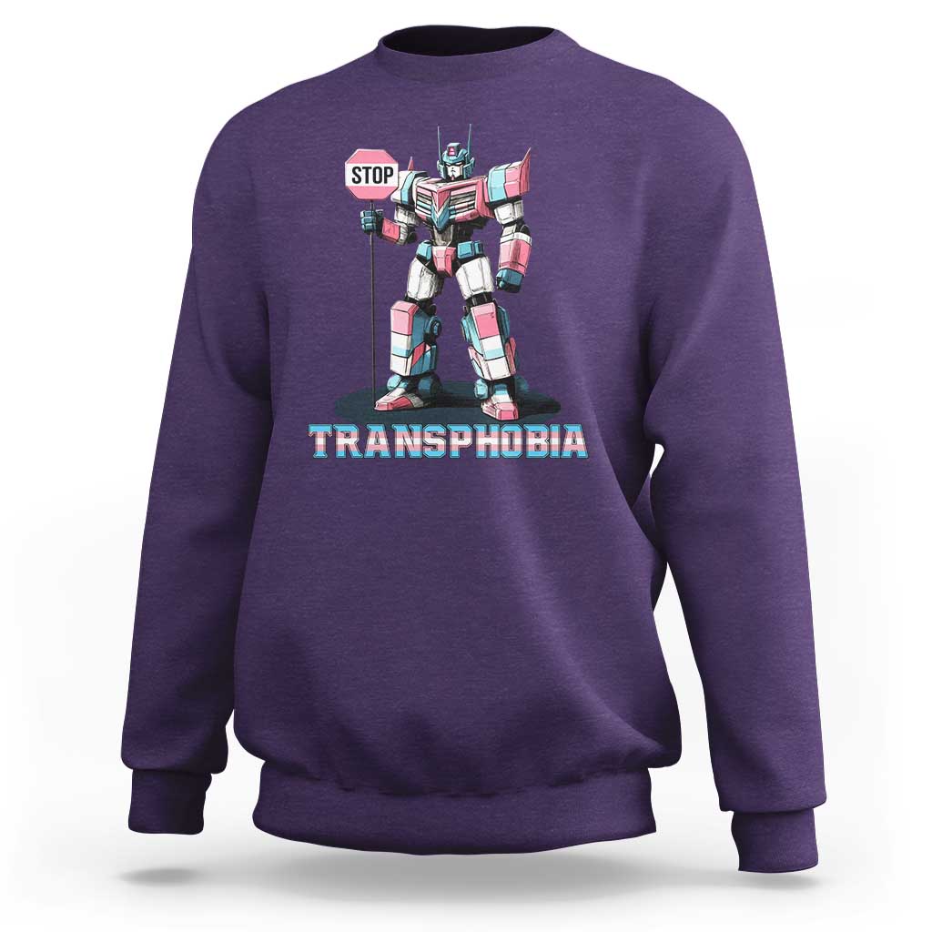 LGBTQ Trans Sweatshirt Stop Transphobia Trans Rights Social Justice