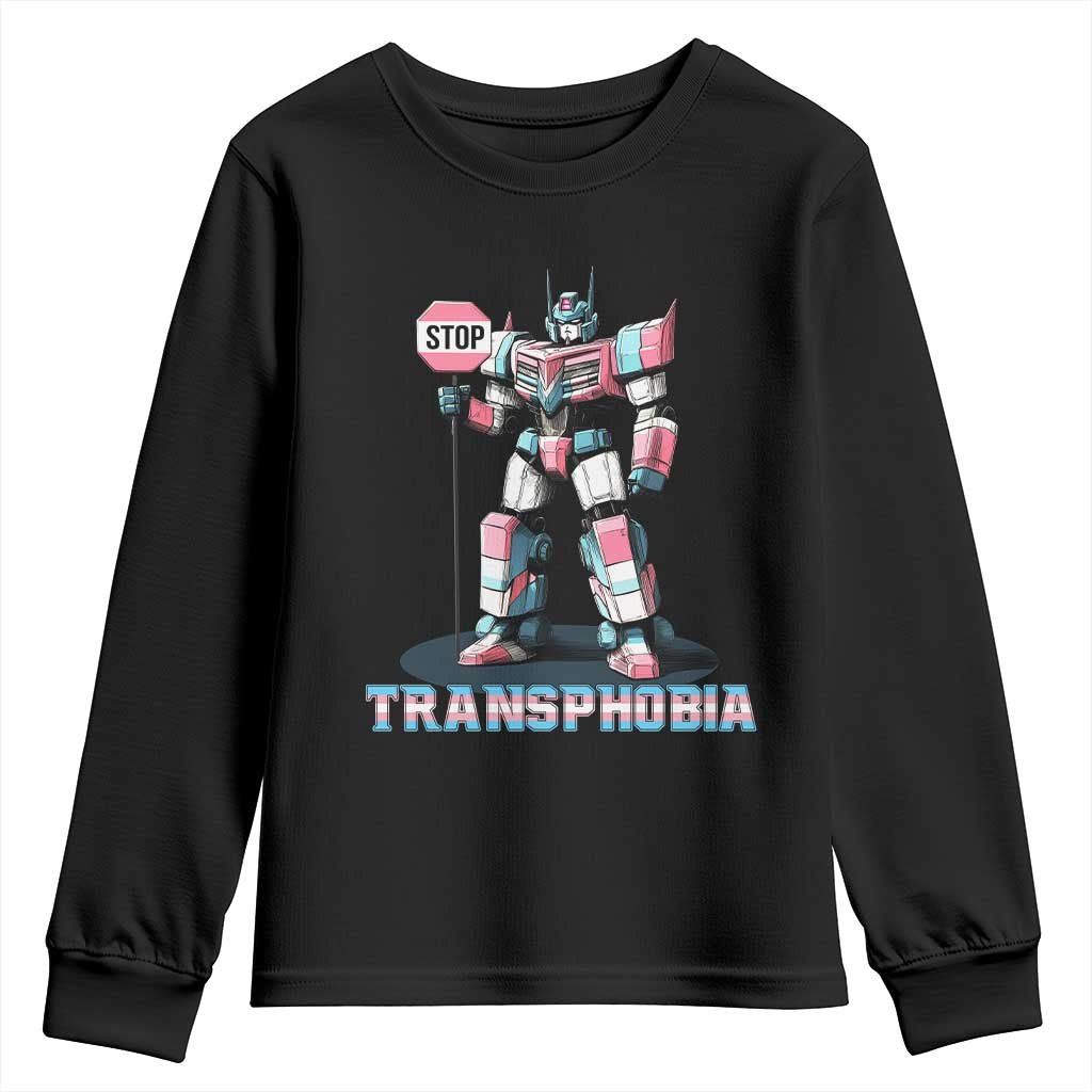 LGBTQ Trans Youth Sweatshirt Stop Transphobia Trans Rights Social Justice