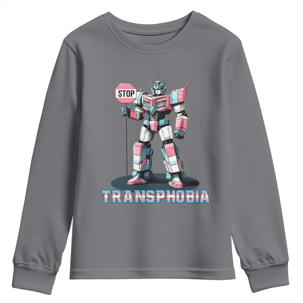 LGBTQ Trans Youth Sweatshirt Stop Transphobia Trans Rights Social Justice