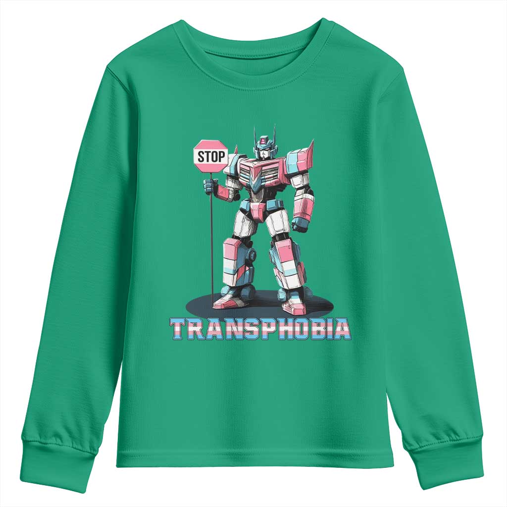 LGBTQ Trans Youth Sweatshirt Stop Transphobia Trans Rights Social Justice