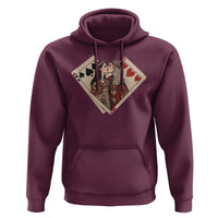 Lesbian Pride Hoodie Vintage Kissing Cards Sapphic Art