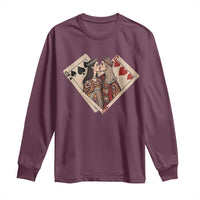 Lesbian Pride Long Sleeve Shirt Vintage Kissing Cards Sapphic Art