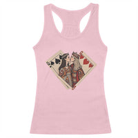 Lesbian Pride Racerback Tank Top Vintage Kissing Cards Sapphic Art