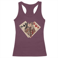 Lesbian Pride Racerback Tank Top Vintage Kissing Cards Sapphic Art