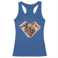 Lesbian Pride Racerback Tank Top Vintage Kissing Cards Sapphic Art