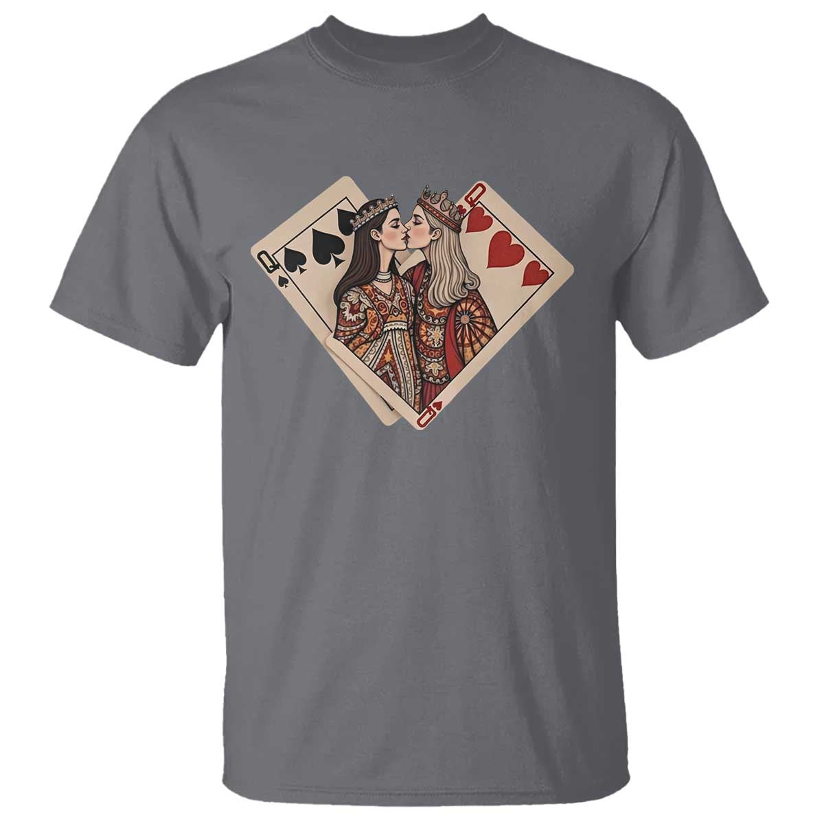 Lesbian Pride T Shirt Vintage Kissing Cards Sapphic Art