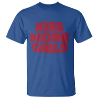 Lesbian T Shirt Kiss More Girls Funny Pride Month