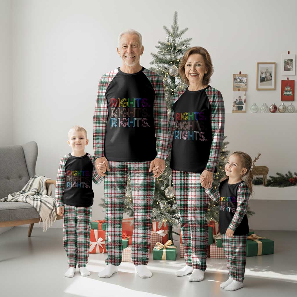 LGBTQ Trans Rights Plaid Pajama Set Social Justice Equality Human Rights - Wonder Print Shop