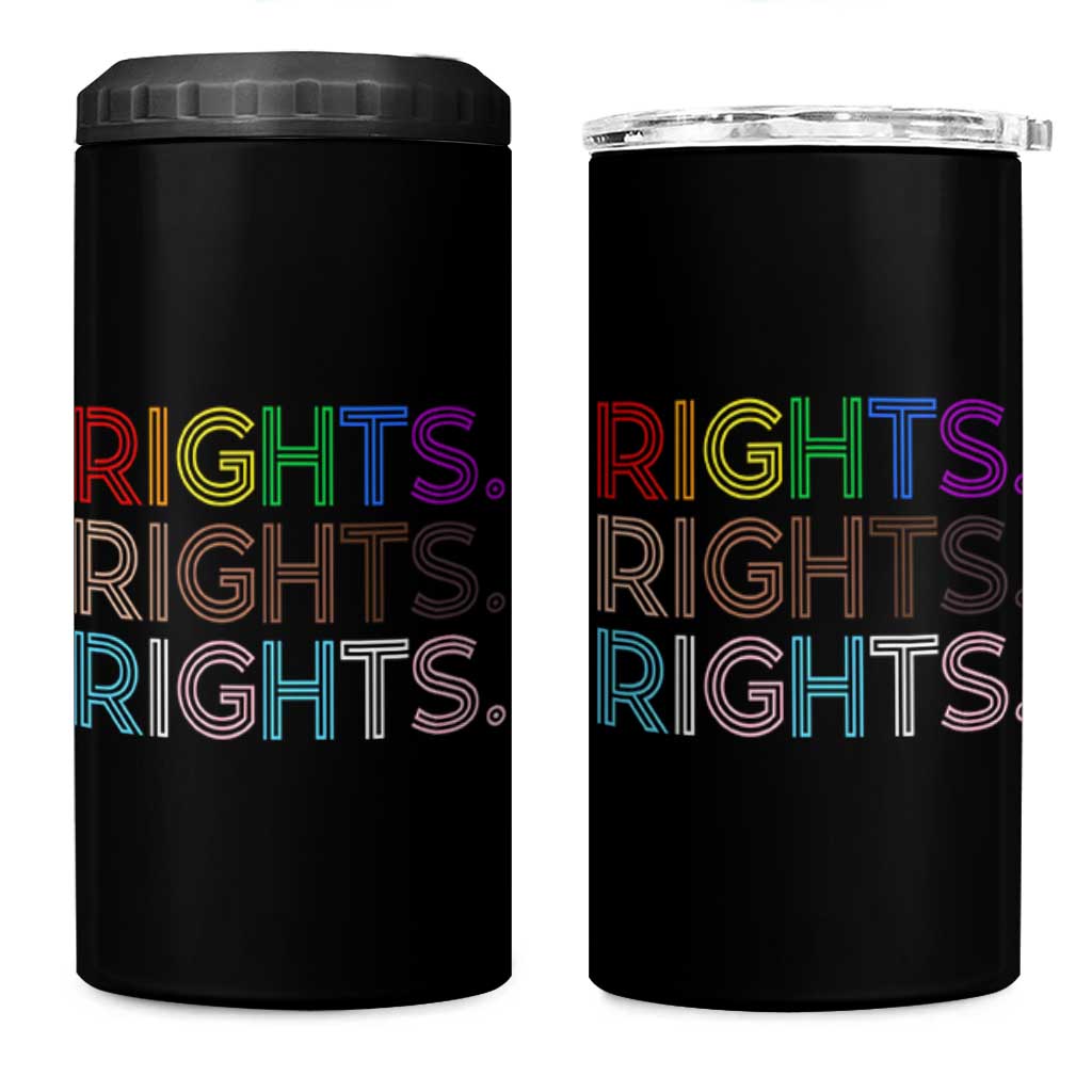 LGBTQ Trans Rights 4 in 1 Can Cooler Tumbler Social Justice Equality Human Rights - Wonder Print Shop