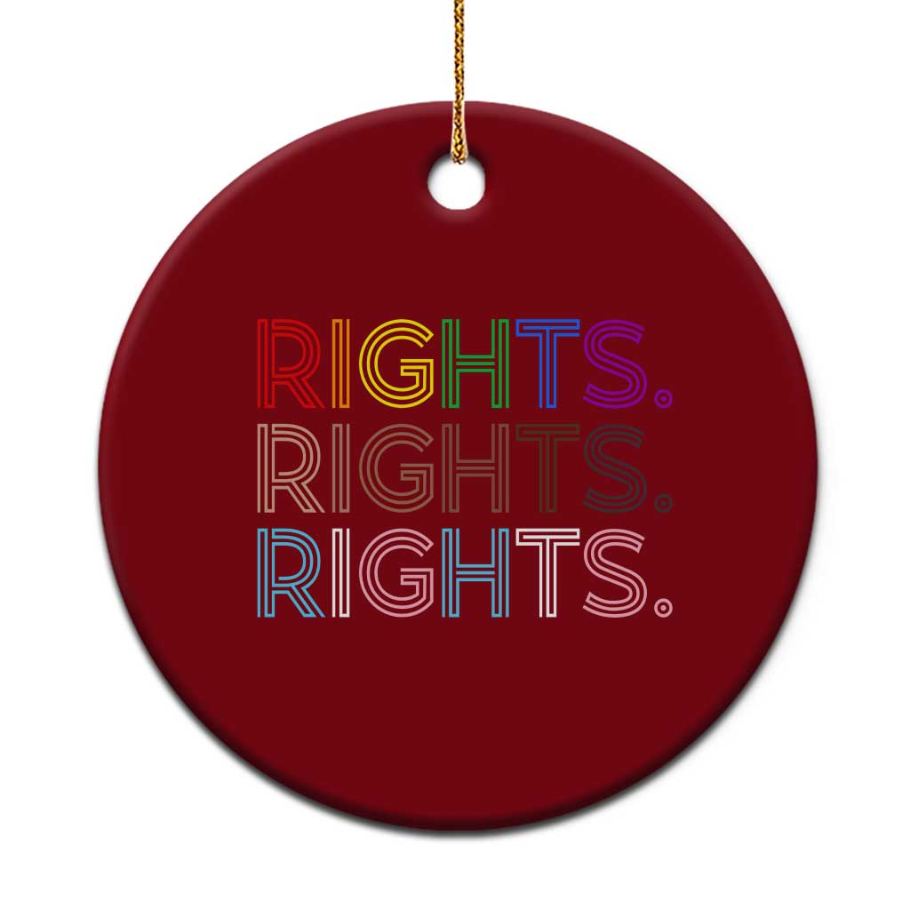 LGBTQ Trans Rights Ceramic Ornament Social Justice Equality Human Rights - Wonder Print Shop