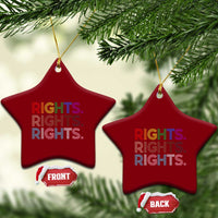 LGBTQ Trans Rights Ceramic Ornament Social Justice Equality Human Rights - Wonder Print Shop