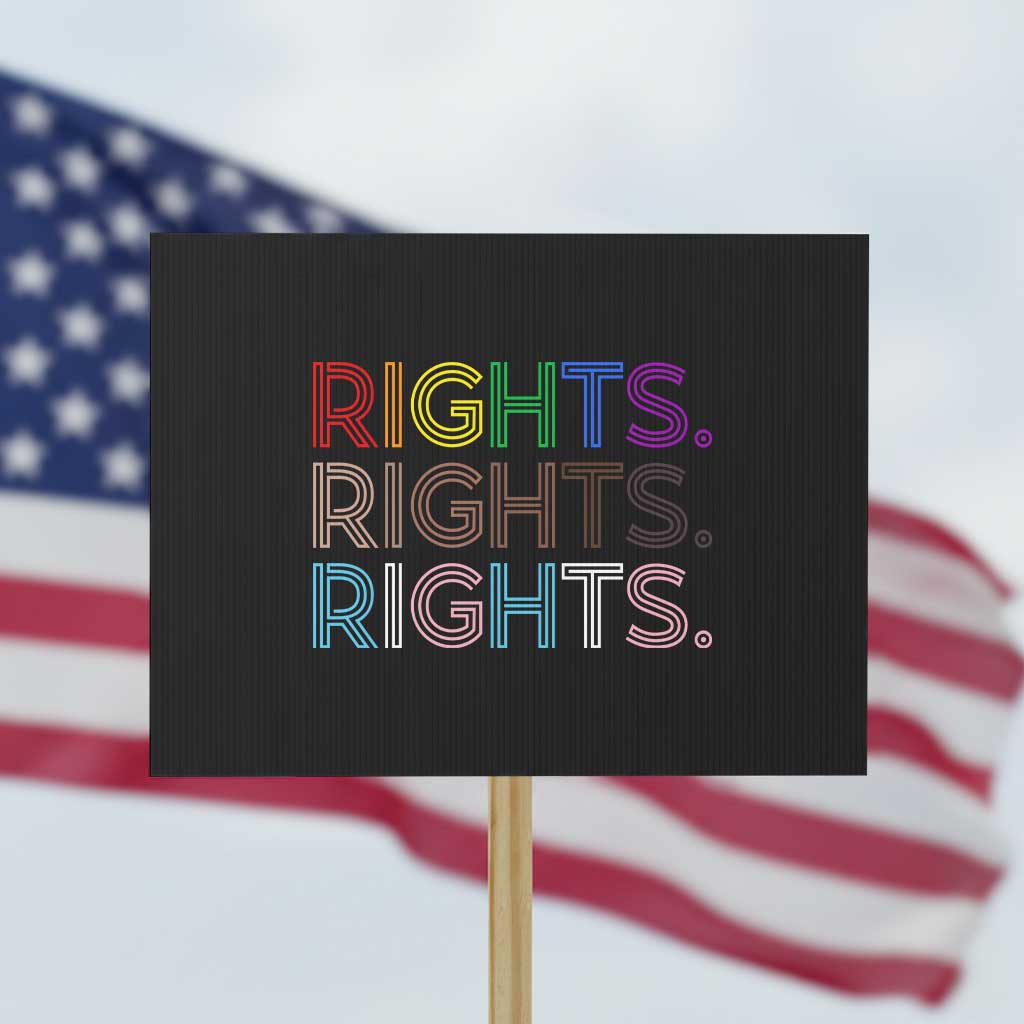 LGBTQ Trans Rights Protest Sign Social Justice Equality Human Rights - Wonder Print Shop