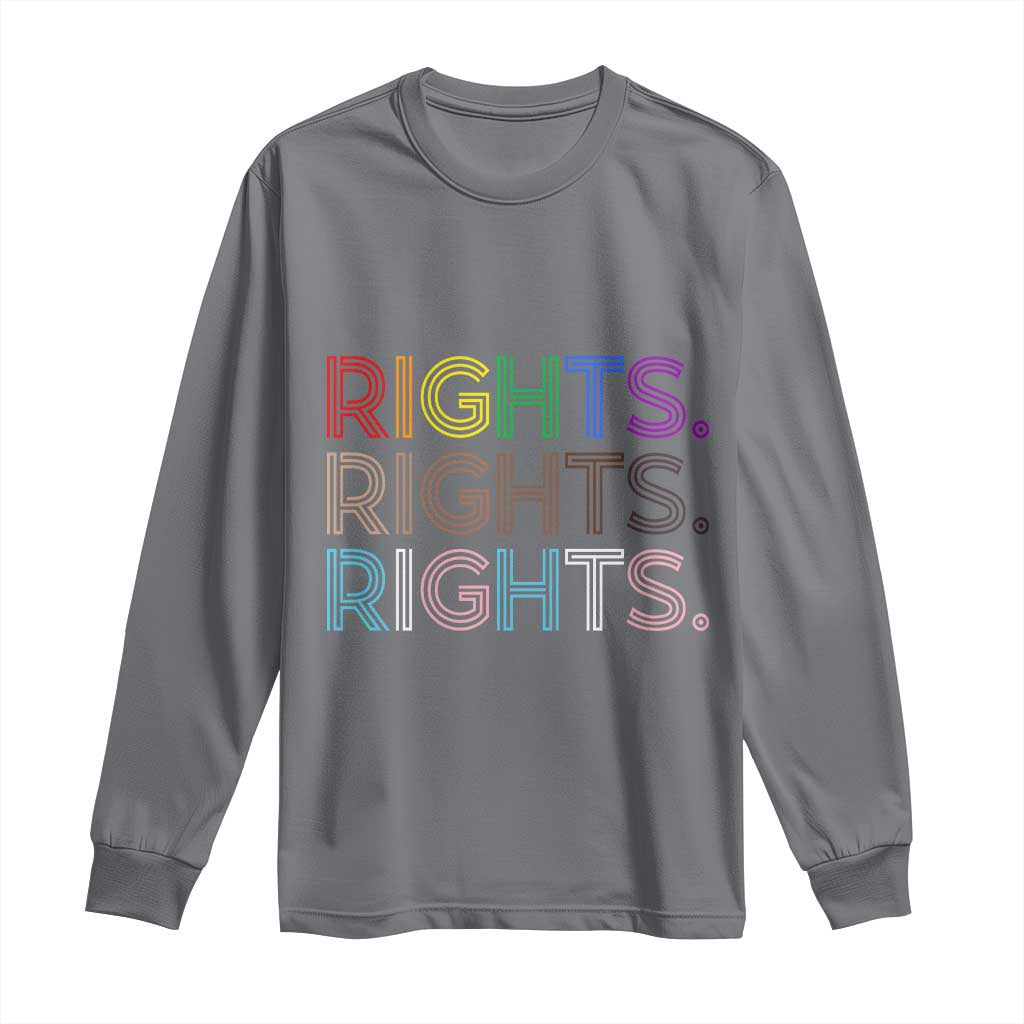 LGBTQ Trans Rights Long Sleeve Shirt Social Justice Equality Human Rights - Wonder Print Shop