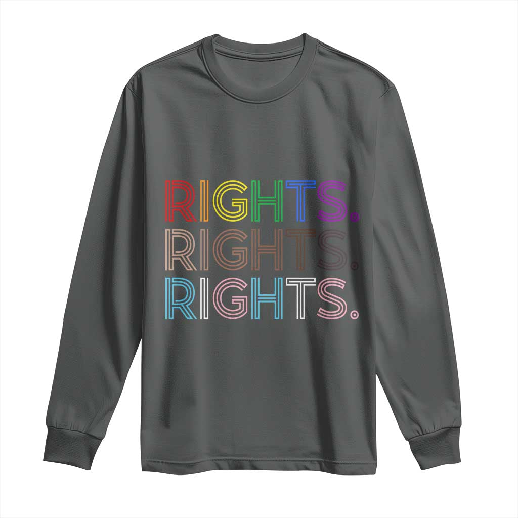 LGBTQ Trans Rights Long Sleeve Shirt Social Justice Equality Human Rights - Wonder Print Shop