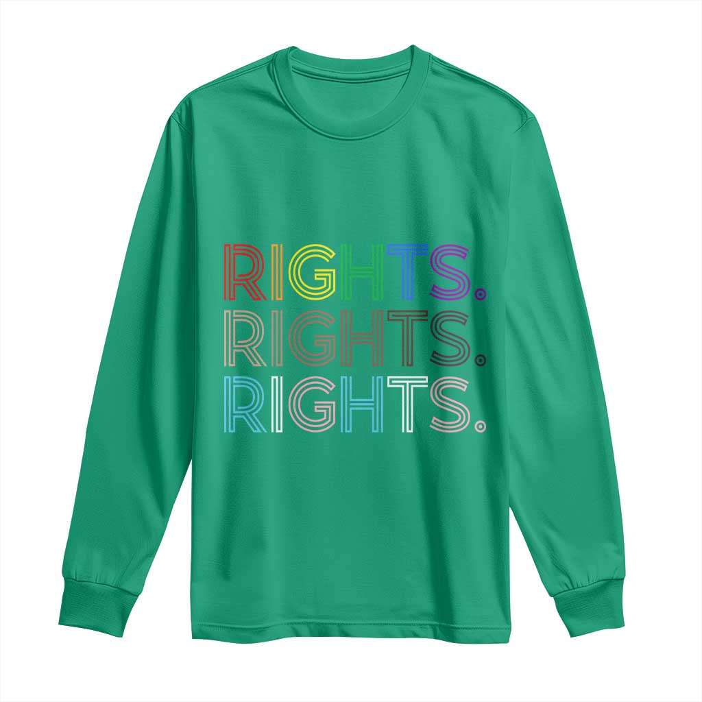 LGBTQ Trans Rights Long Sleeve Shirt Social Justice Equality Human Rights - Wonder Print Shop