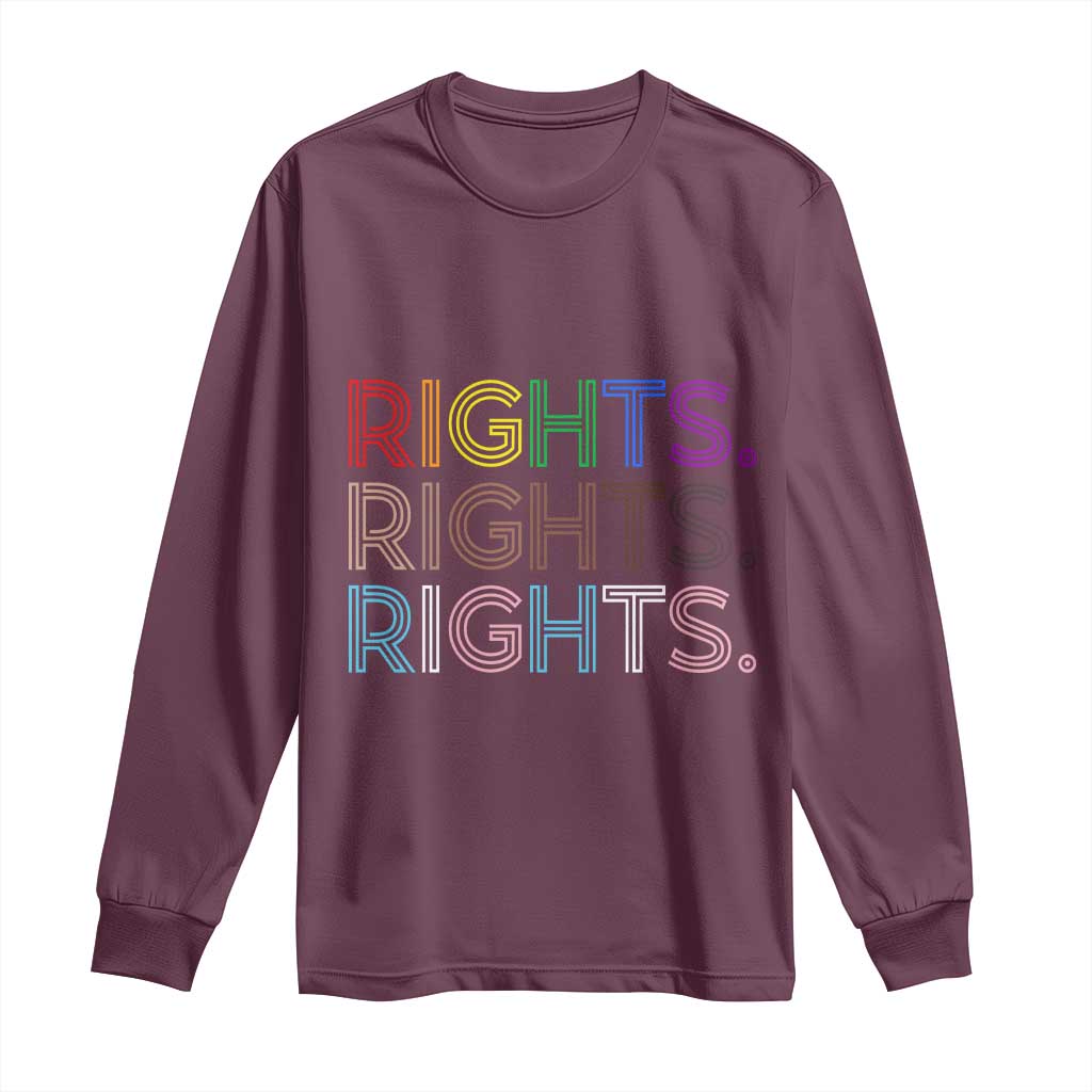 LGBTQ Trans Rights Long Sleeve Shirt Social Justice Equality Human Rights - Wonder Print Shop