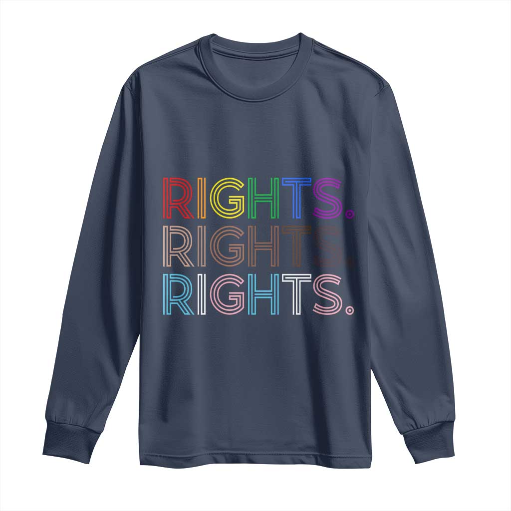 LGBTQ Trans Rights Long Sleeve Shirt Social Justice Equality Human Rights - Wonder Print Shop
