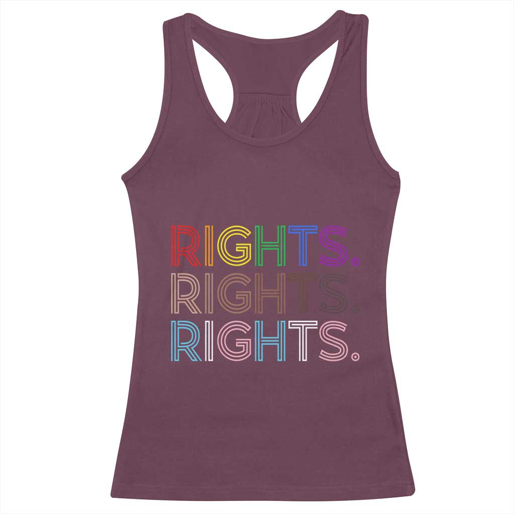 LGBTQ Trans Rights Racerback Tank Top Social Justice Equality Human Rights - Wonder Print Shop