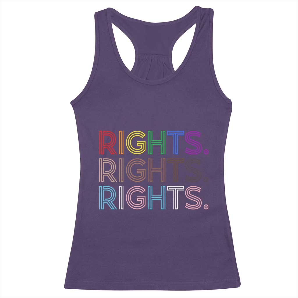 LGBTQ Trans Rights Racerback Tank Top Social Justice Equality Human Rights - Wonder Print Shop