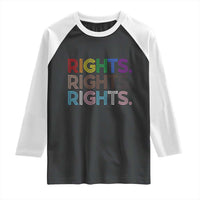 LGBTQ Trans Rights Raglan Shirt Social Justice Equality Human Rights - Wonder Print Shop