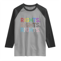 LGBTQ Trans Rights Raglan Shirt Social Justice Equality Human Rights - Wonder Print Shop