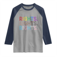 LGBTQ Trans Rights Raglan Shirt Social Justice Equality Human Rights - Wonder Print Shop