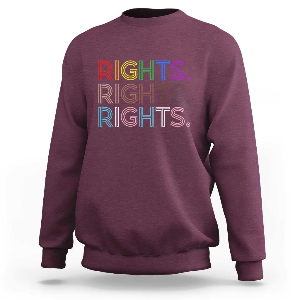 LGBTQ Trans Rights Sweatshirt Social Justice Equality Human Rights - Wonder Print Shop