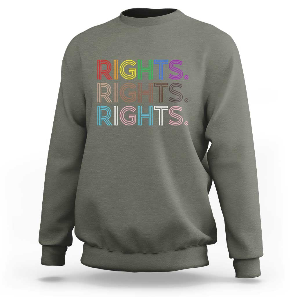 LGBTQ Trans Rights Sweatshirt Social Justice Equality Human Rights - Wonder Print Shop