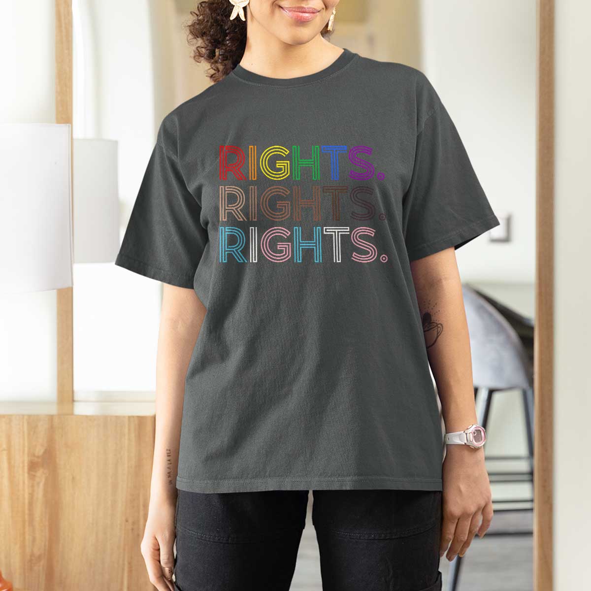 LGBTQ Trans Rights T Shirt For Women Social Justice Equality Human Rights - Wonder Print Shop