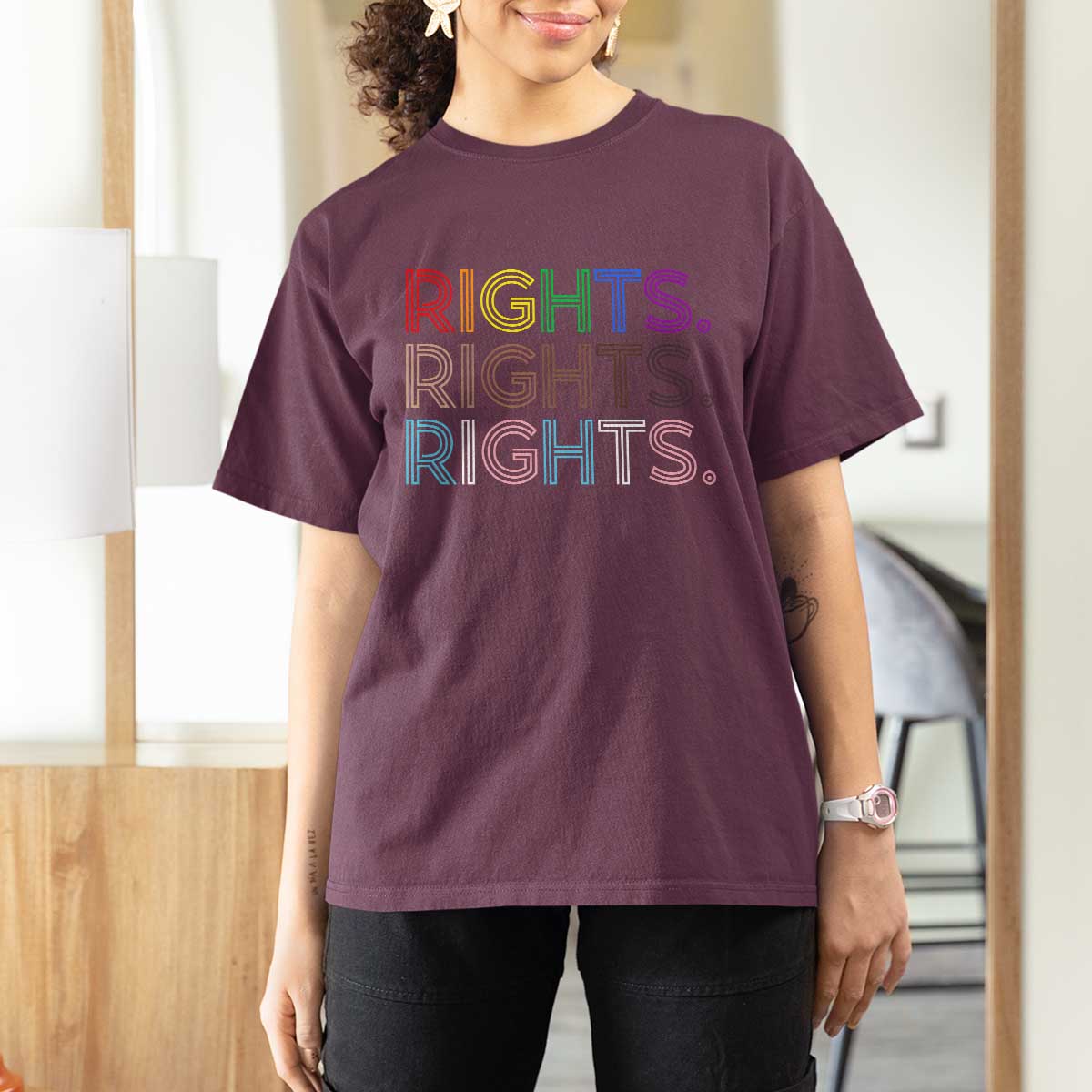 LGBTQ Trans Rights T Shirt For Women Social Justice Equality Human Rights - Wonder Print Shop