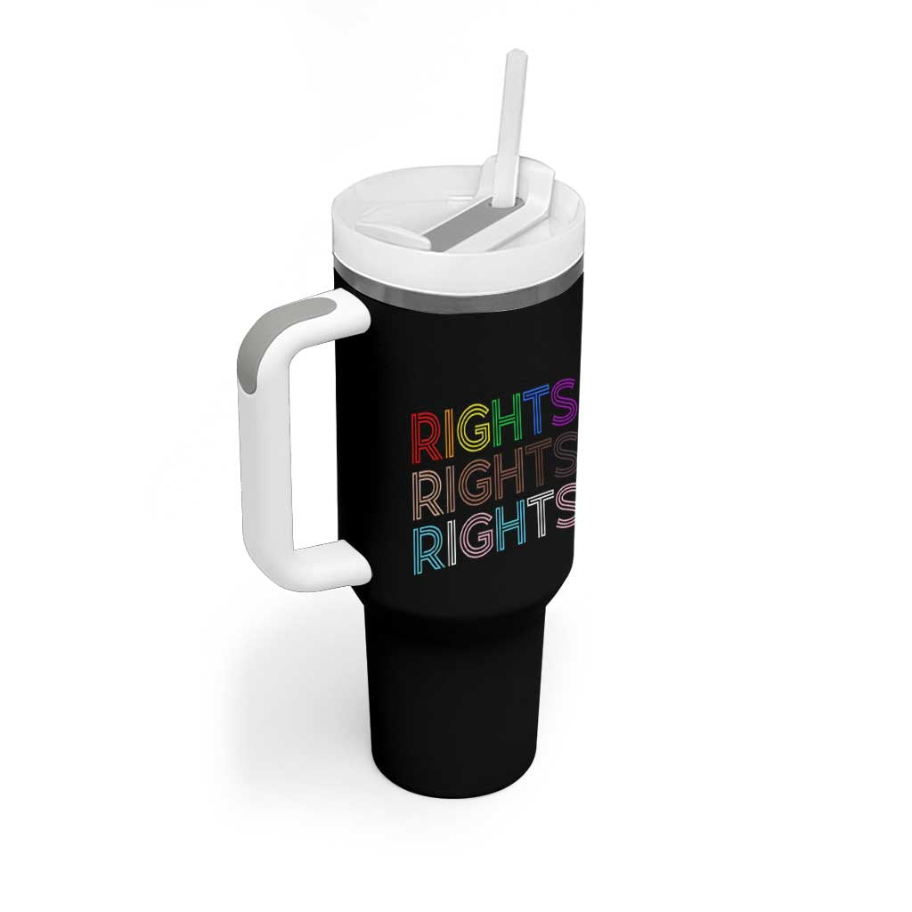 LGBTQ Trans Rights Tumbler With Handle Social Justice Equality Human Rights - Wonder Print Shop