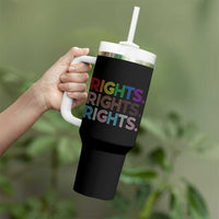 LGBTQ Trans Rights Tumbler With Handle Social Justice Equality Human Rights - Wonder Print Shop