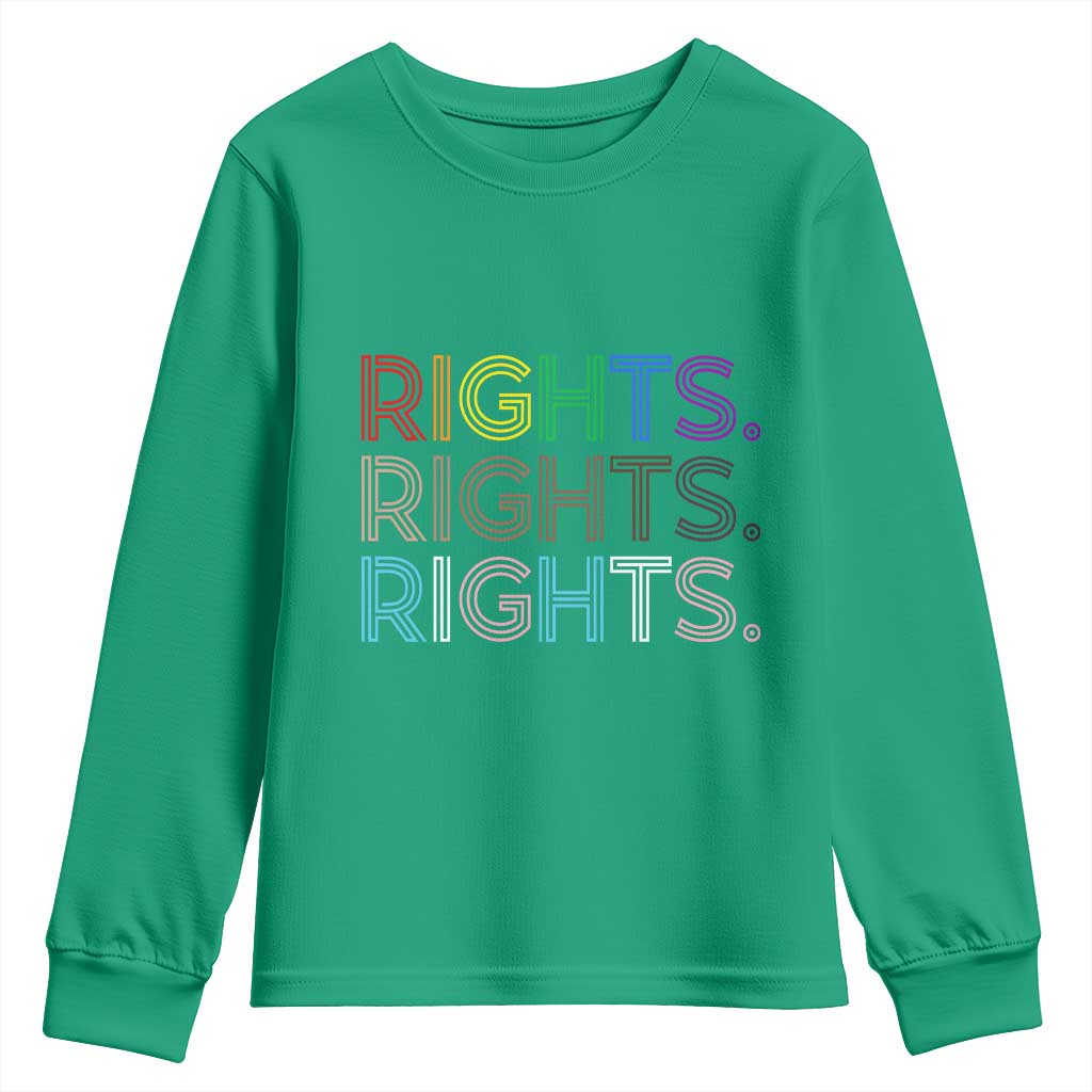 LGBTQ Trans Rights Youth Sweatshirt Social Justice Equality Human Rights - Wonder Print Shop