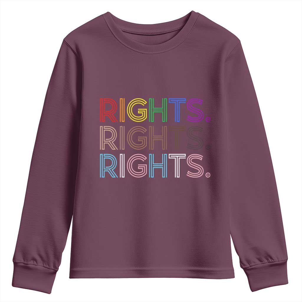 LGBTQ Trans Rights Youth Sweatshirt Social Justice Equality Human Rights - Wonder Print Shop
