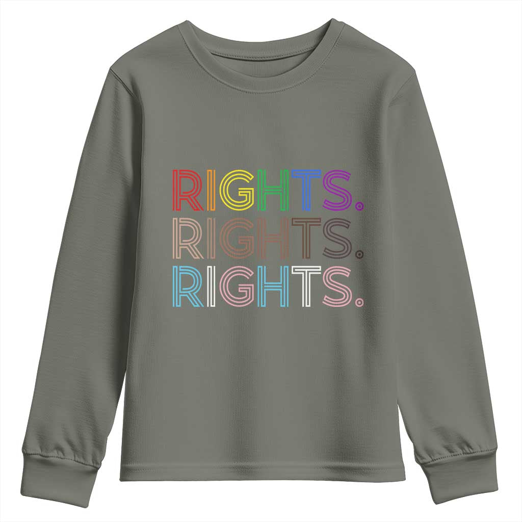 LGBTQ Trans Rights Youth Sweatshirt Social Justice Equality Human Rights - Wonder Print Shop