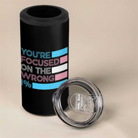 Trans Rights 4 in 1 Can Cooler Tumbler Transgender LGBTQ Queer Pride Ally Social Justice - Wonder Print Shop