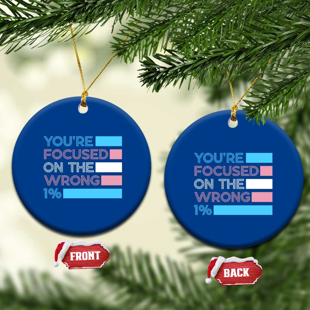 Trans Rights Ceramic Ornament Transgender LGBTQ Queer Pride Ally Social Justice - Wonder Print Shop