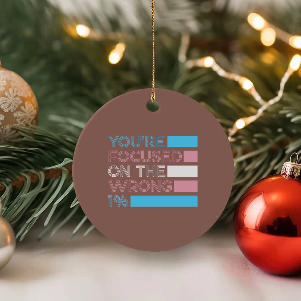 Trans Rights Ceramic Ornament Transgender LGBTQ Queer Pride Ally Social Justice - Wonder Print Shop
