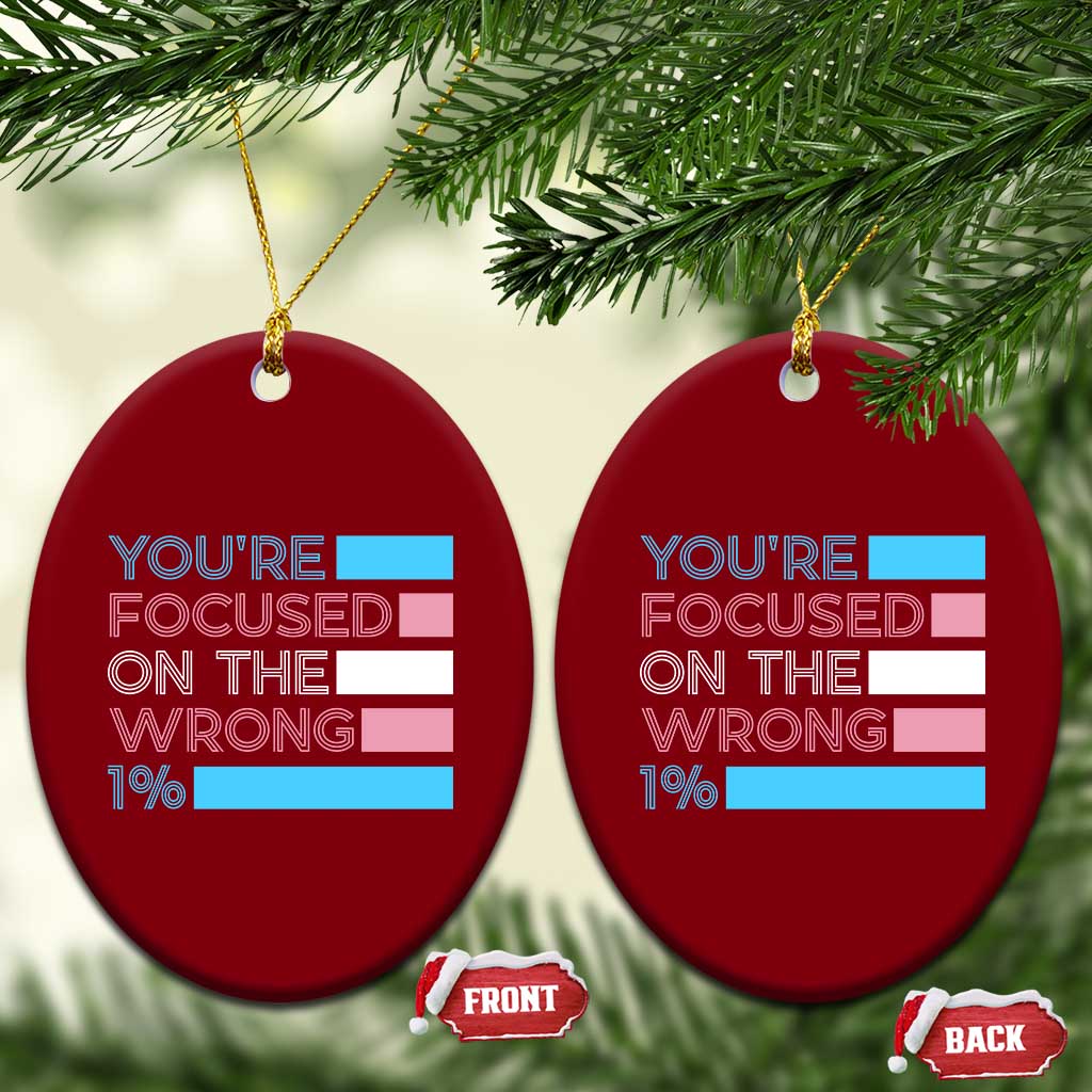 Trans Rights Ceramic Ornament Transgender LGBTQ Queer Pride Ally Social Justice - Wonder Print Shop