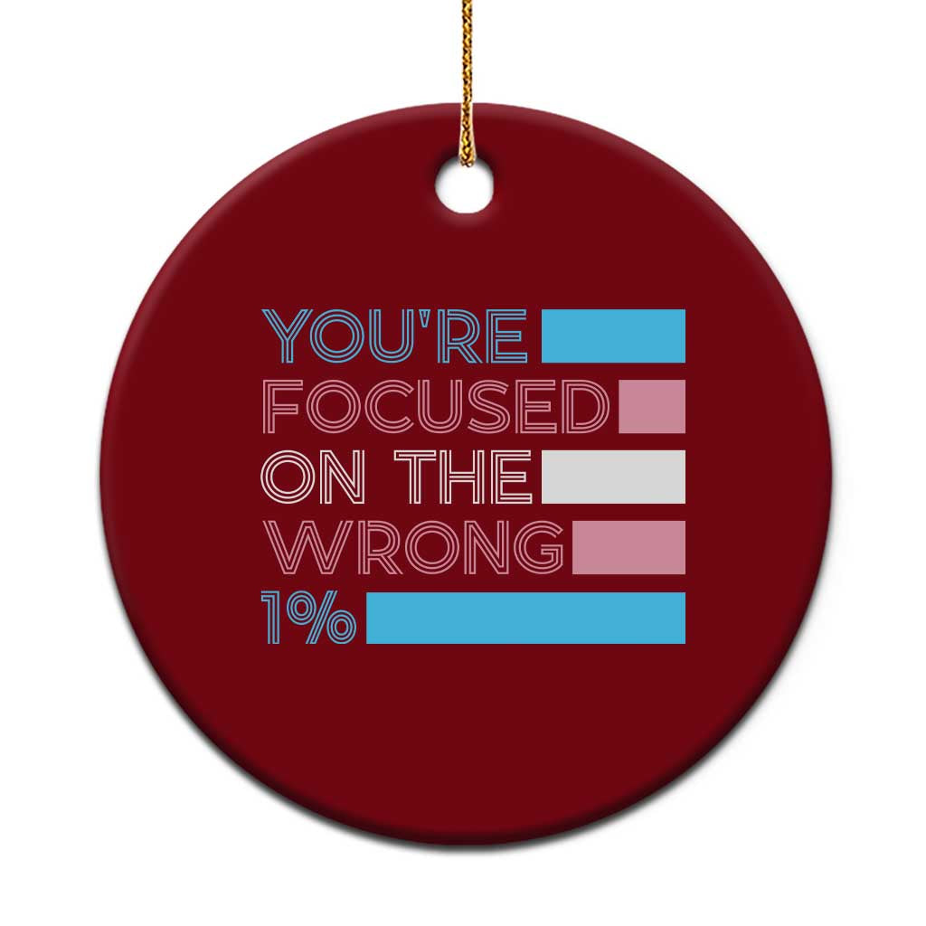 Trans Rights Ceramic Ornament Transgender LGBTQ Queer Pride Ally Social Justice - Wonder Print Shop