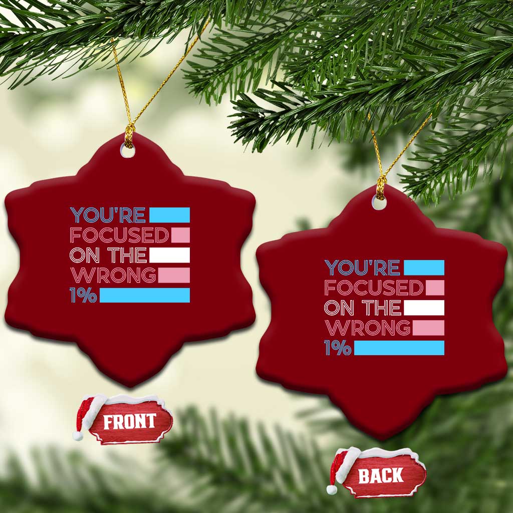 Trans Rights Ceramic Ornament Transgender LGBTQ Queer Pride Ally Social Justice - Wonder Print Shop