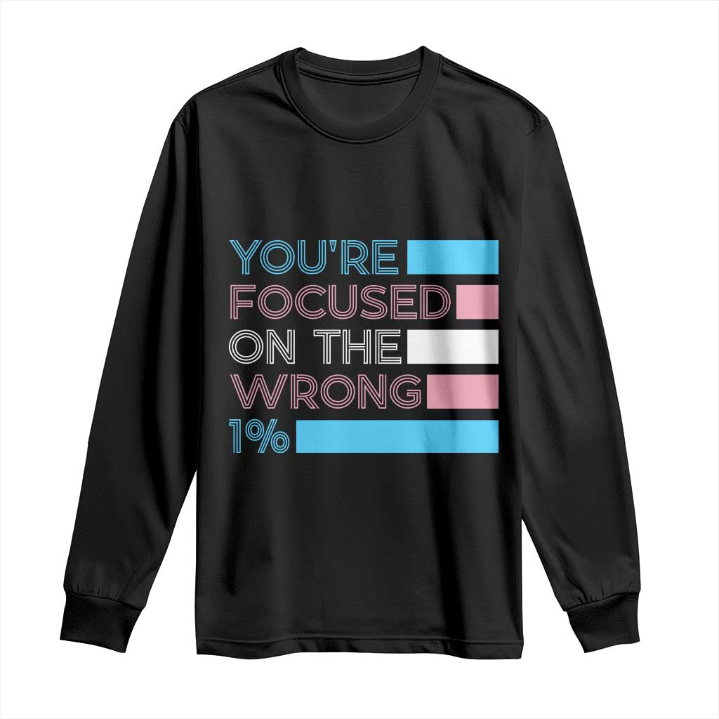 Trans Rights Long Sleeve Shirt Transgender LGBTQ Queer Pride Ally Social Justice - Wonder Print Shop