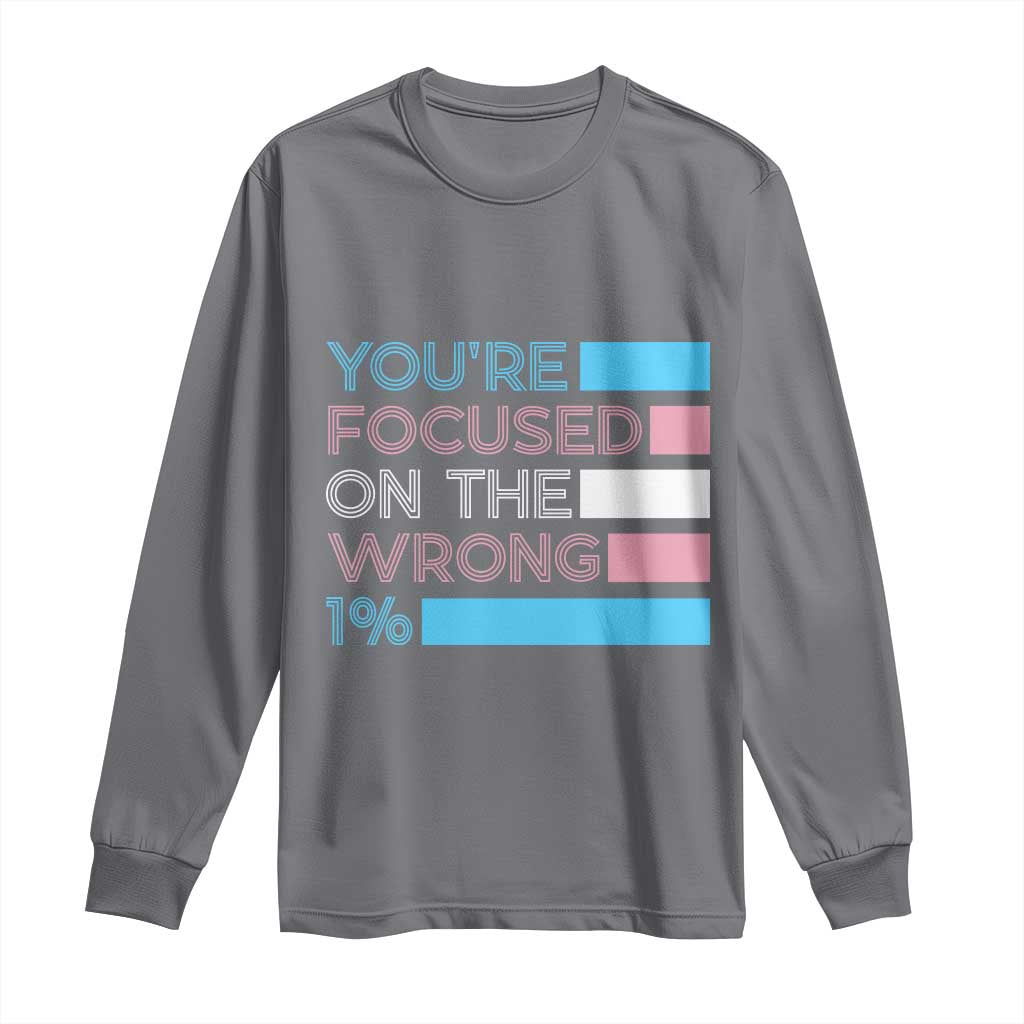 Trans Rights Long Sleeve Shirt Transgender LGBTQ Queer Pride Ally Social Justice - Wonder Print Shop