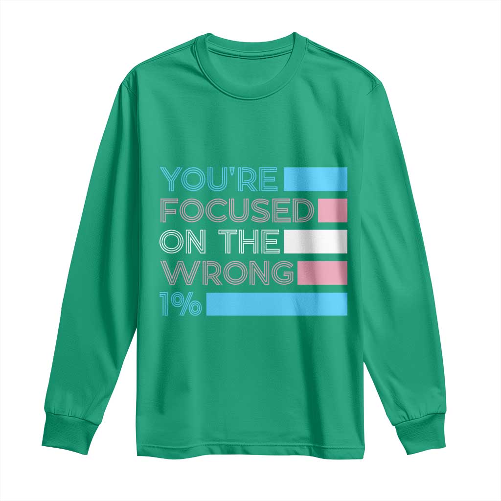 Trans Rights Long Sleeve Shirt Transgender LGBTQ Queer Pride Ally Social Justice - Wonder Print Shop